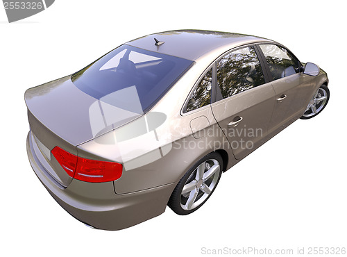 Image of Modern luxury car isolated