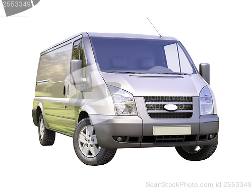 Image of Gray commercial delivery van