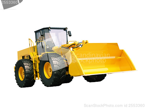 Image of Front loader isolated