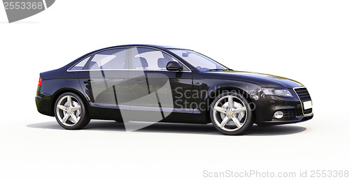 Image of Modern car on a light background