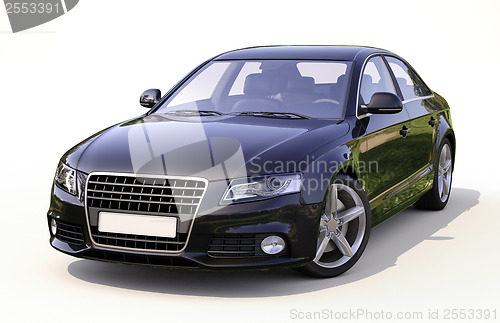 Image of Modern car on a light background