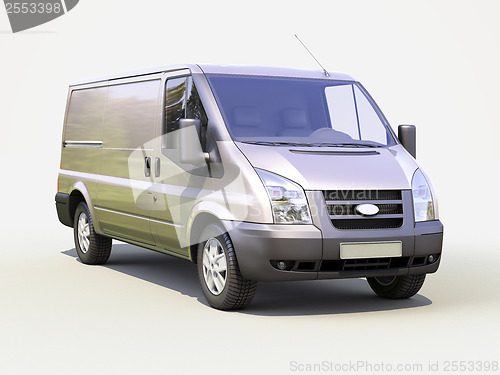 Image of Gray commercial delivery van