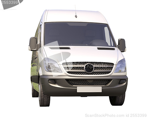 Image of Commercial van isolated