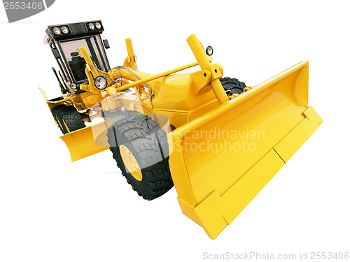 Image of Modern grader isolated