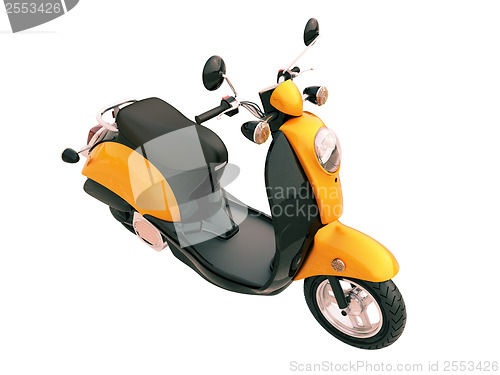 Image of Classic scooter isolated