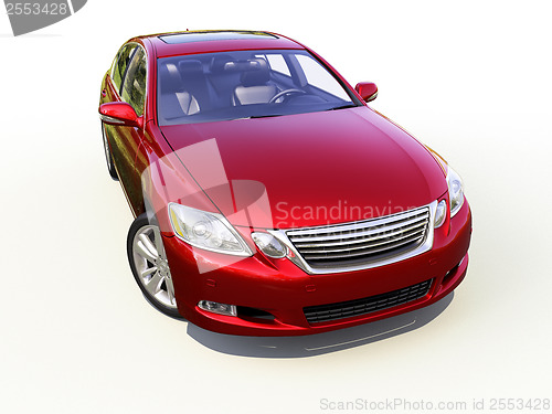 Image of Modern car on a light background