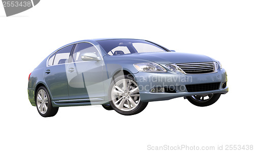 Image of Modern luxury car isolated