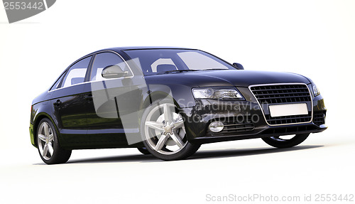 Image of Modern car on a light background