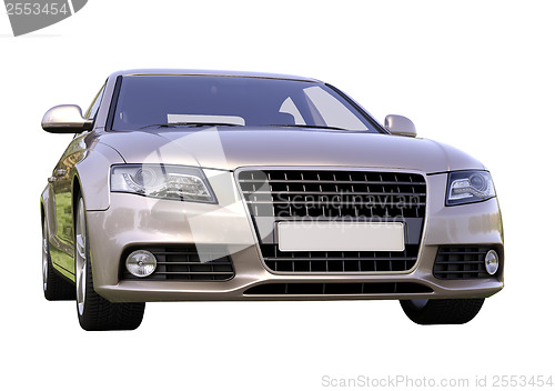 Image of Modern luxury car isolated