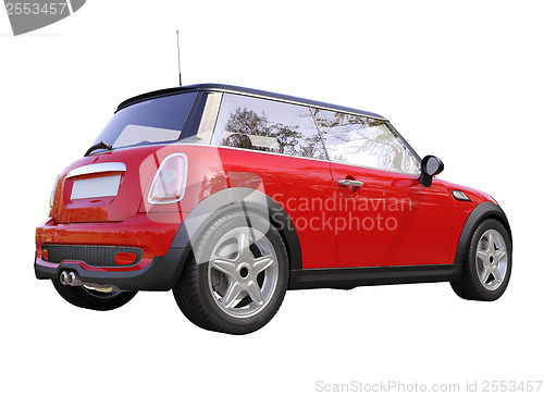 Image of Modern compact car isolated