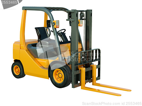 Image of Forklift truck isolated