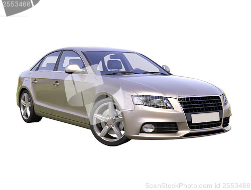 Image of Modern luxury car isolated