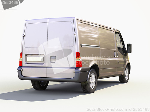 Image of Gray commercial delivery van