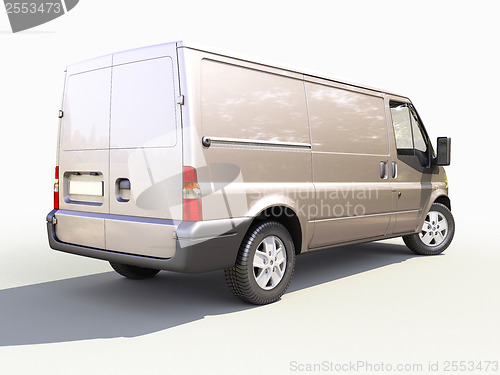 Image of Gray commercial delivery van