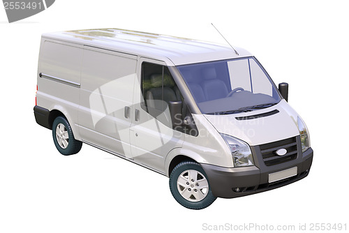 Image of Commercial van isolated