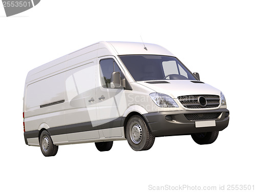 Image of Commercial van isolated