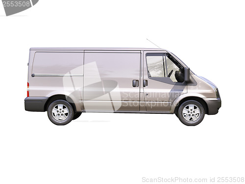 Image of Gray commercial delivery van