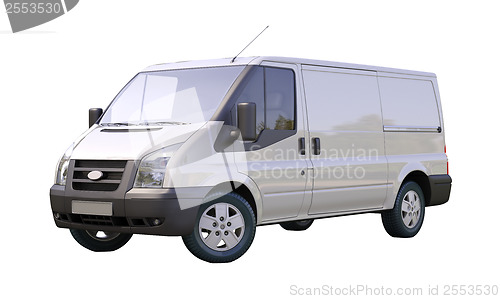 Image of Commercial van isolated