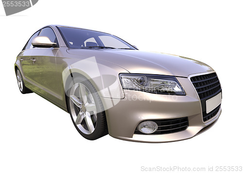 Image of Modern luxury car isolated