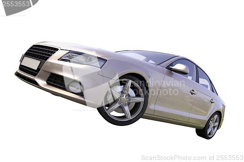 Image of Modern luxury car isolated