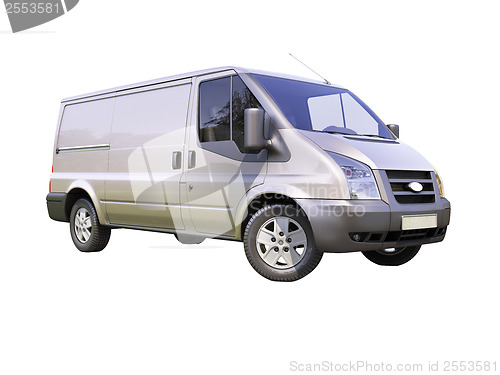 Image of Gray commercial delivery van