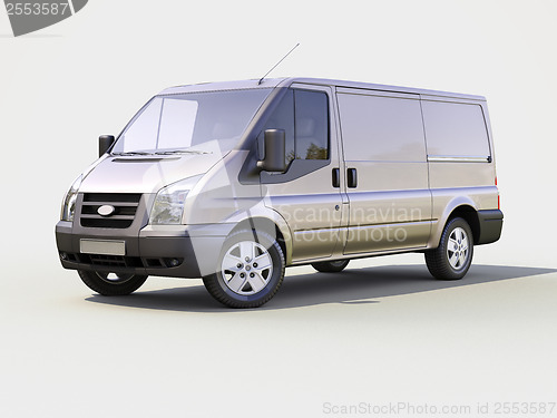 Image of Gray commercial delivery van