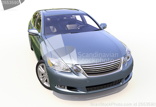 Image of Modern car on a light background