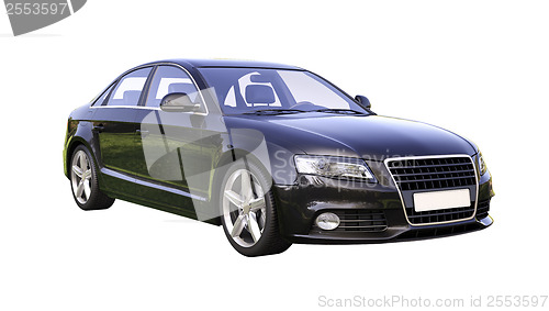 Image of Modern luxury car isolated