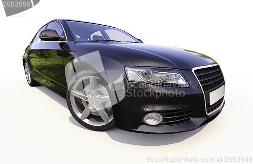 Image of Modern car on a light background