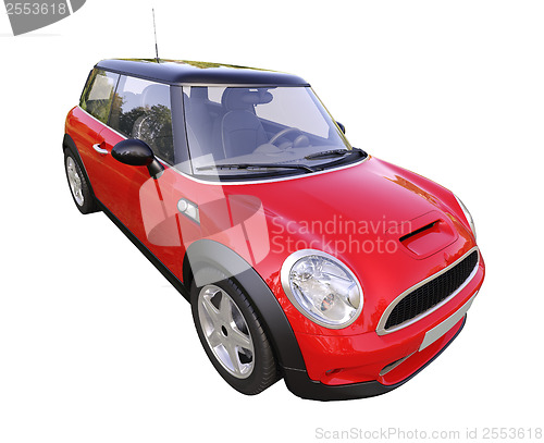 Image of Modern compact car isolated