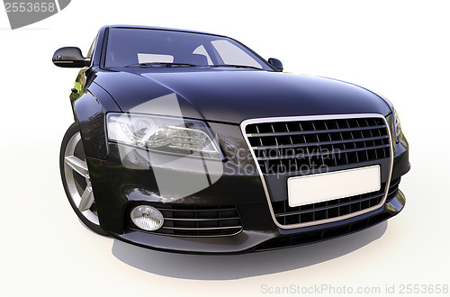 Image of Modern car on a light background