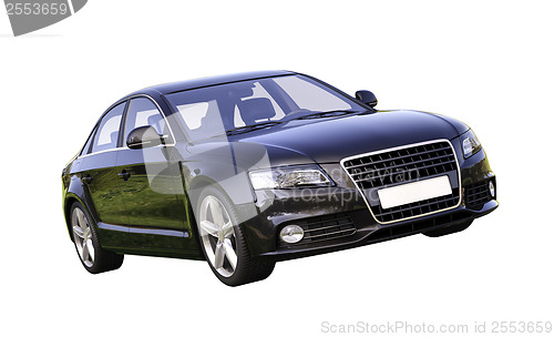 Image of Modern luxury car isolated