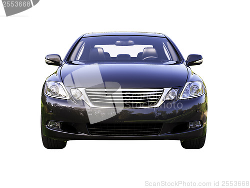 Image of Modern car is isolated on a white