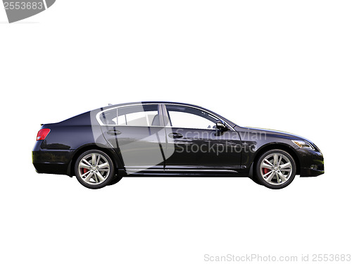 Image of Modern car is isolated on a white