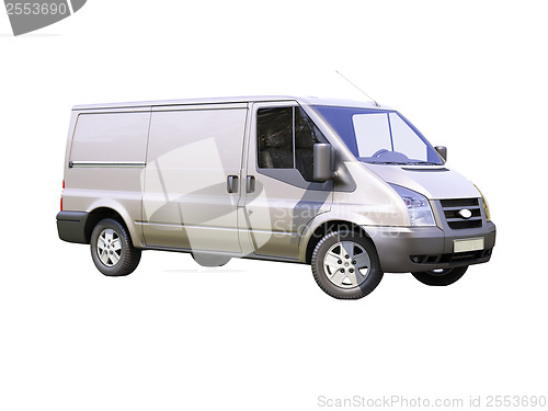 Image of Gray commercial delivery van