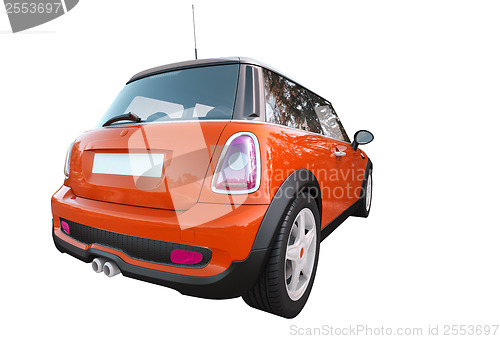 Image of Modern compact car isolated