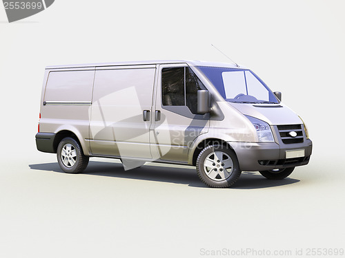 Image of Gray commercial delivery van