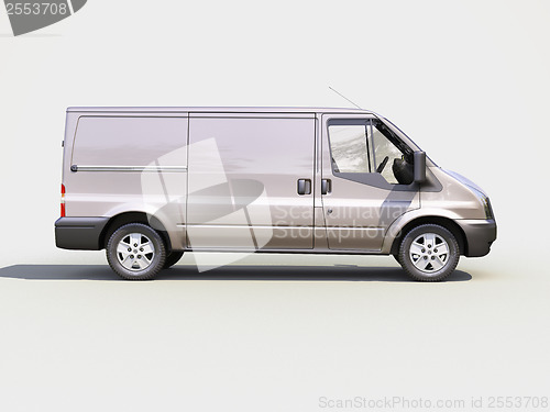 Image of Gray commercial delivery van