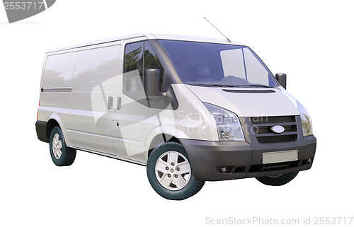 Image of Commercial van isolated