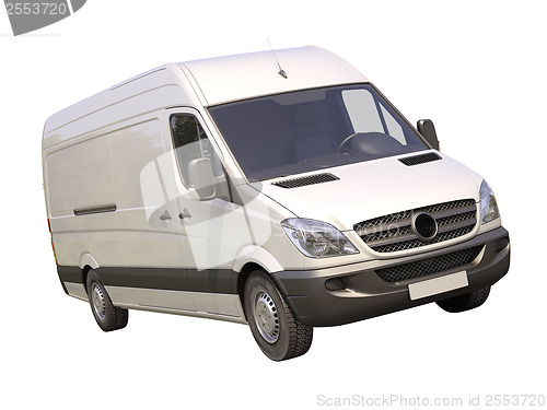 Image of Commercial van isolated