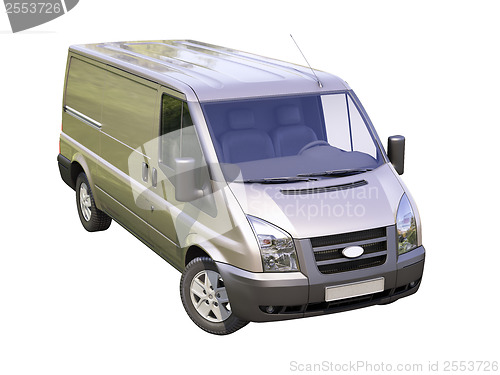 Image of Gray commercial delivery van