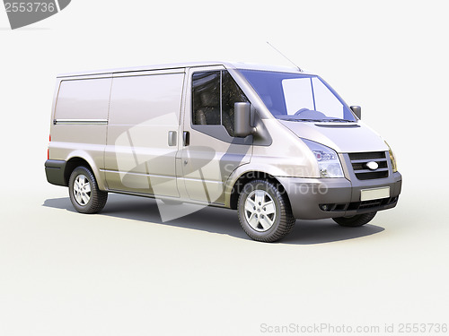 Image of Gray commercial delivery van