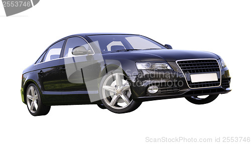 Image of Modern luxury car isolated