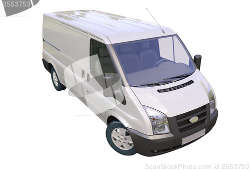 Image of Commercial van isolated