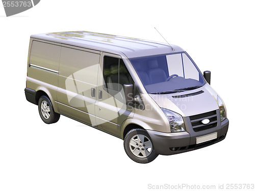 Image of Gray commercial delivery van