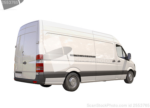 Image of Commercial van isolated