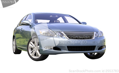 Image of Modern luxury car isolated