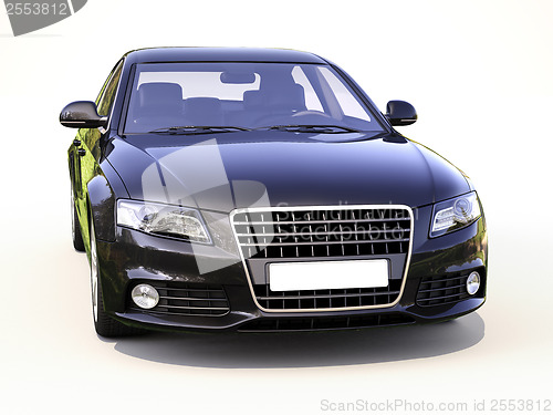 Image of Modern car on a light background