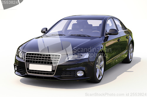 Image of Modern car on a light background