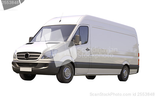 Image of Commercial van isolated